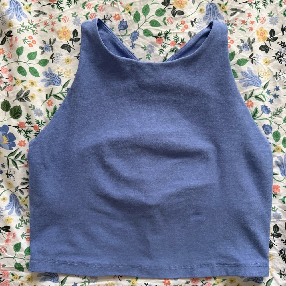 Blue Sleeveless Women's Top